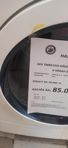 AEG T86851IH3 hőszivattyús szárítógép F5830