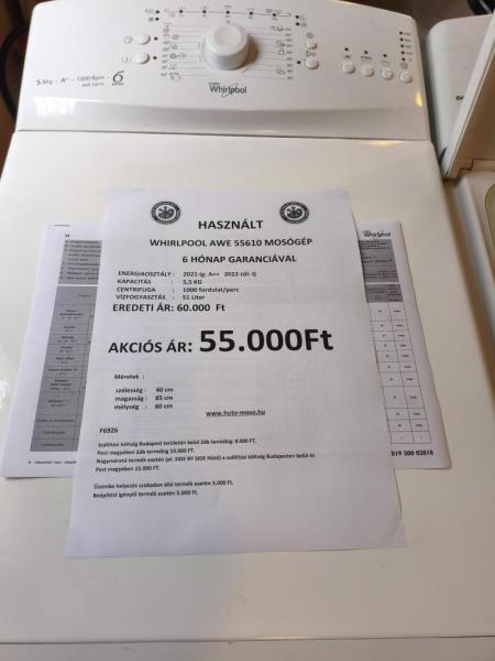 Whirlpool AWE 55610 F6926