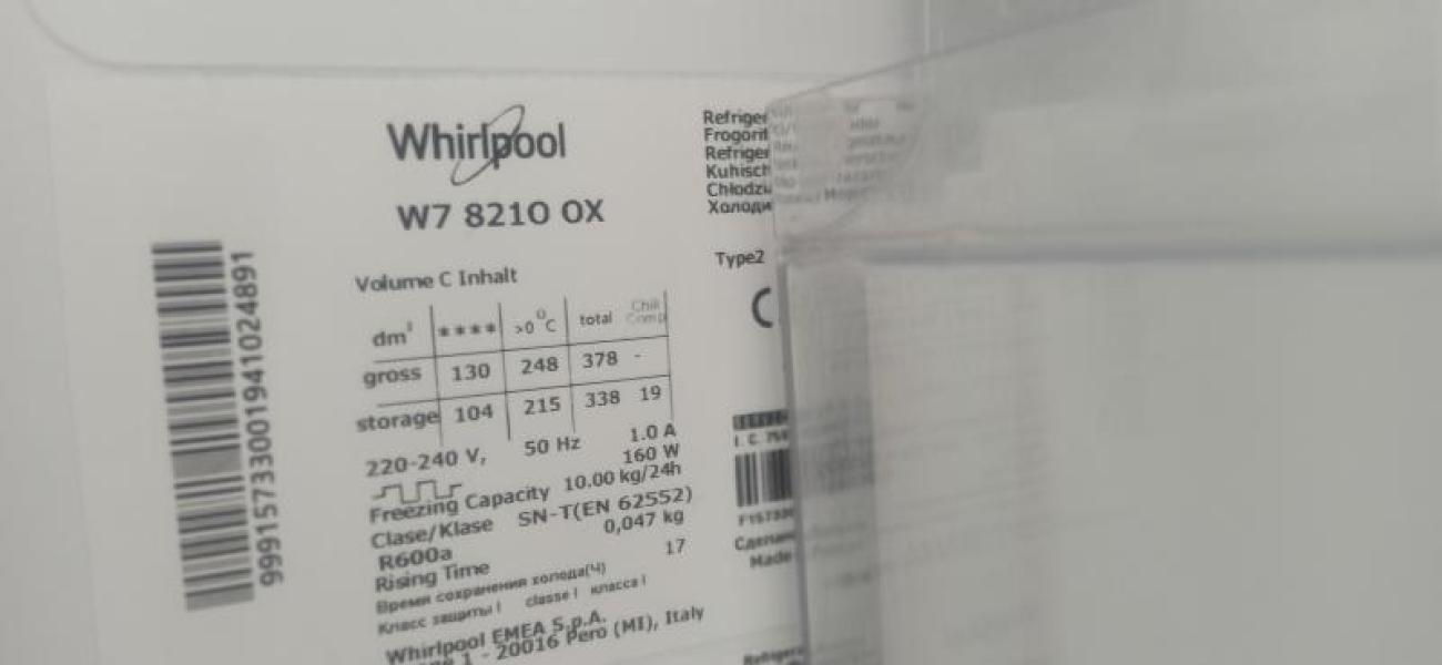 Whirlpool No Frost kombi hűtő F6991