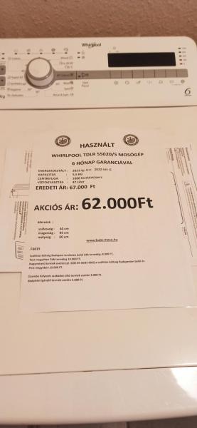 Whirlpool TDLR 55020/S F6615