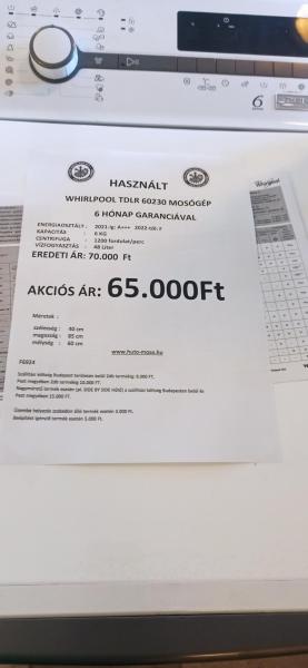 Whirlpool TDLR 60230 F6924