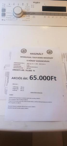 Whirlpool TDLR 6030S F6883